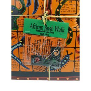 African Bush Walk Chutes and Ladders Hand-painted Souvenir Board Game (New)